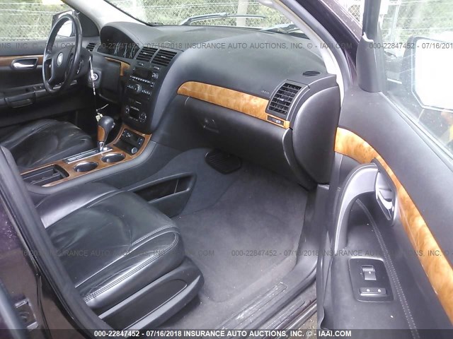 5GZEV23D59J135787 - 2009 SATURN OUTLOOK XR იასამნისფერი ფოტო 5