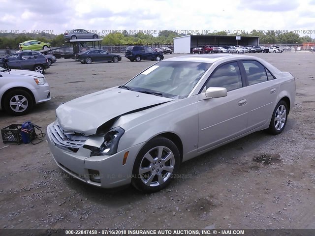 1G6DM57T270161305 - 2007 CADILLAC CTS GOLD photo 2