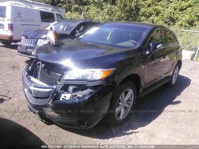 5J8TB4H30FL008833 - 2015 ACURA RDX BLACK photo 2