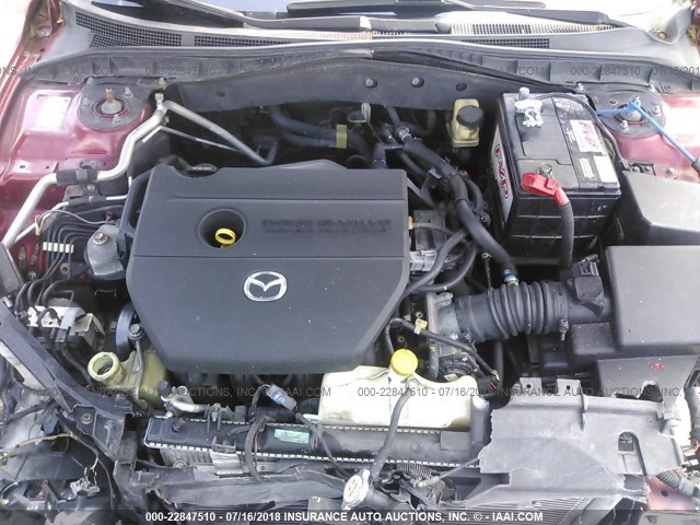1YVHP80C675M17279 - 2007 MAZDA 6 I أحمر صورة 10