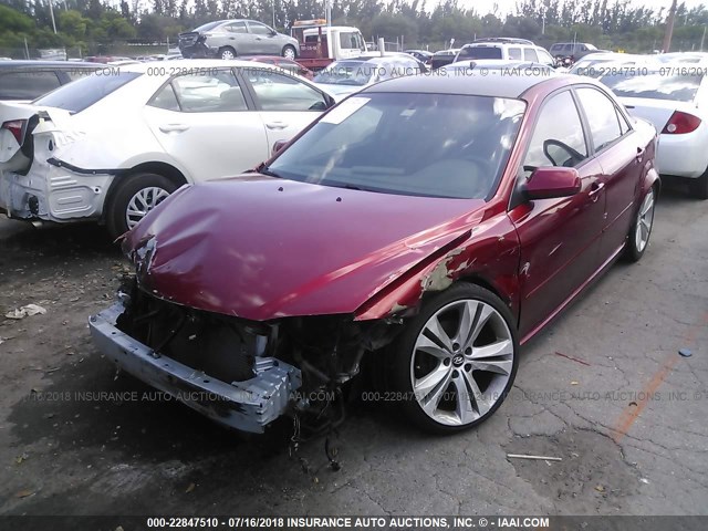 1YVHP80C675M17279 - 2007 MAZDA 6 I أحمر صورة 2
