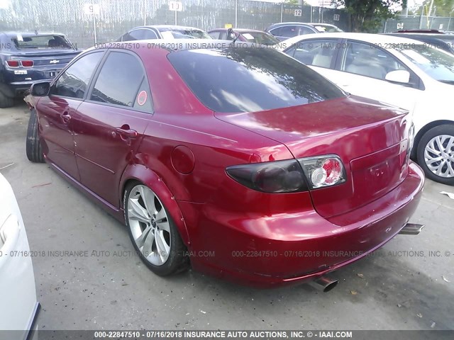 1YVHP80C675M17279 - 2007 MAZDA 6 I أحمر صورة 3