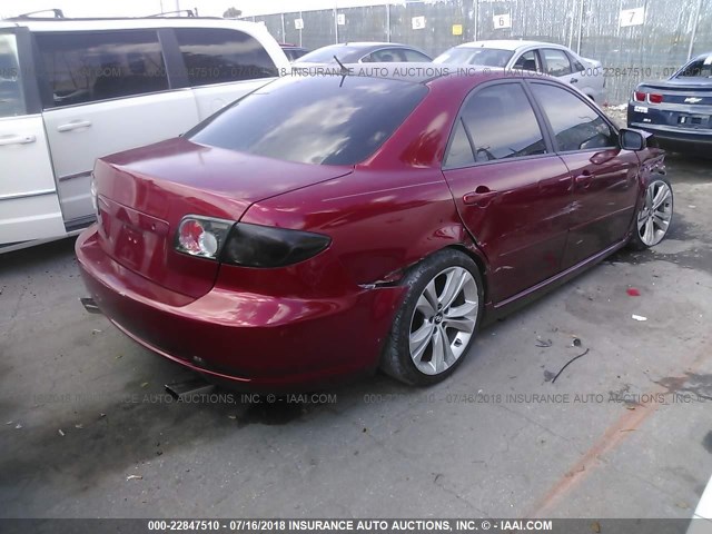 1YVHP80C675M17279 - 2007 MAZDA 6 I أحمر صورة 4