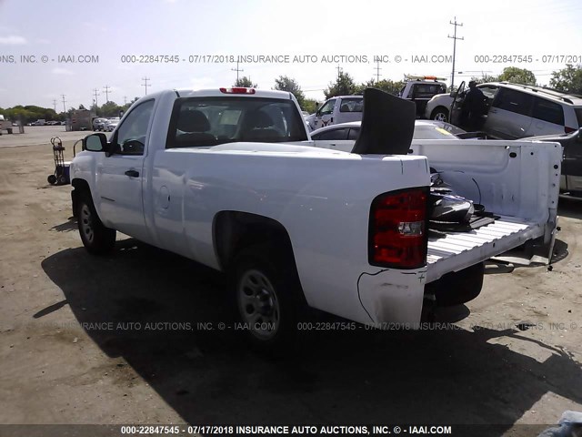 1GCNCPEX2CZ327432 - 2012 CHEVROLET SILVERADO C1500 WHITE photo 3