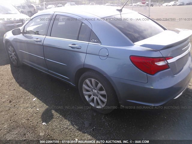 1C3BC1FG1BN559819 - 2011 CHRYSLER 200 TOURING BLUE photo 3