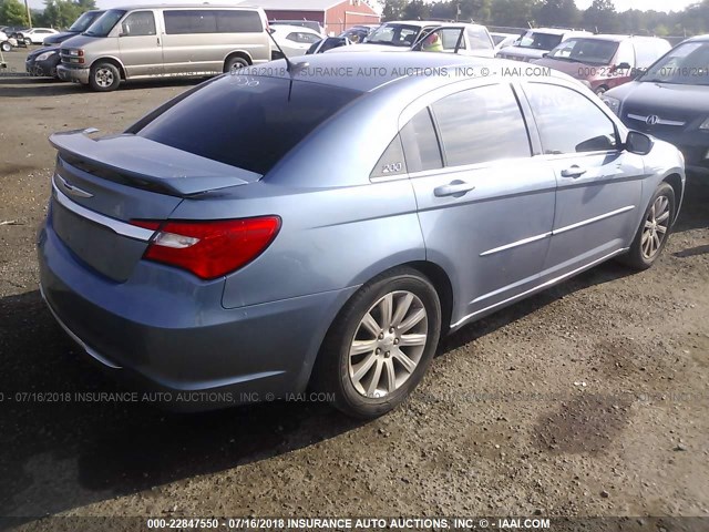 1C3BC1FG1BN559819 - 2011 CHRYSLER 200 TOURING BLUE photo 4