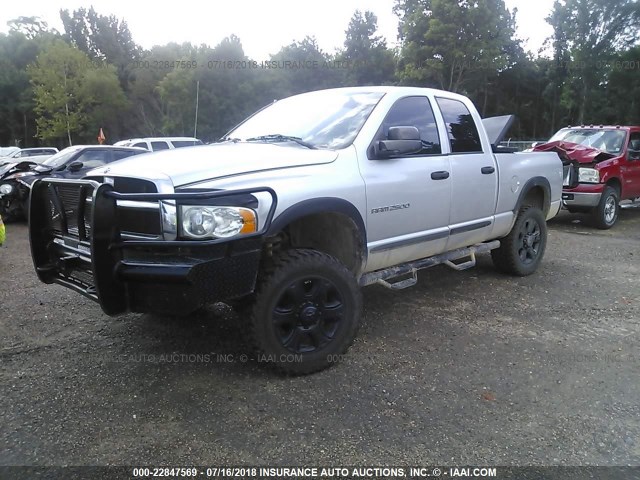 3D7KU28C94G245605 - 2004 DODGE RAM 2500 ST/SLT SILVER photo 2