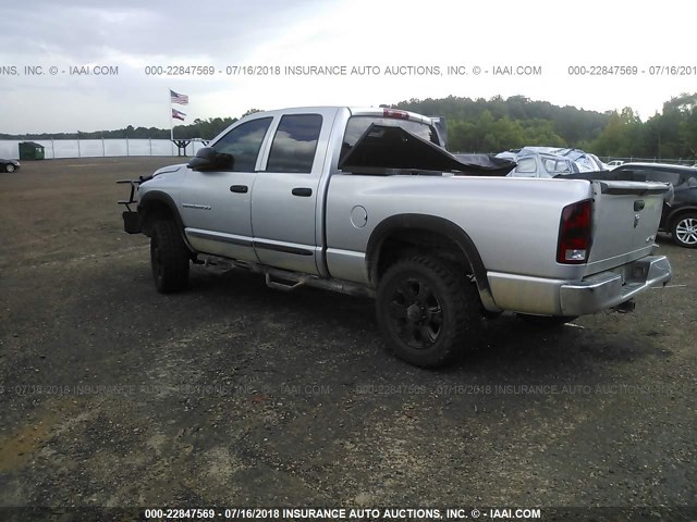 3D7KU28C94G245605 - 2004 DODGE RAM 2500 ST/SLT SILVER photo 3