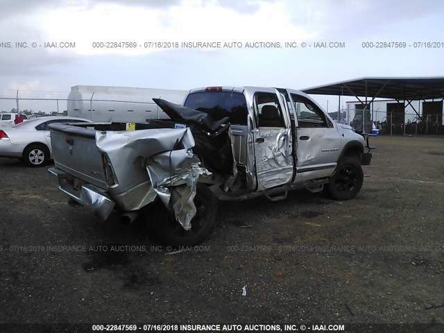 3D7KU28C94G245605 - 2004 DODGE RAM 2500 ST/SLT SILVER photo 4