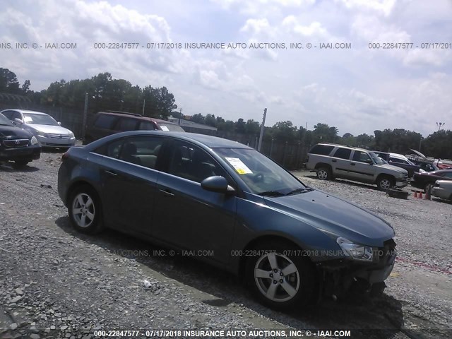 1G1PF5SC3C7216057 - 2012 CHEVROLET CRUZE LT BLUE photo 1