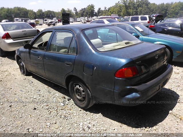 2T1BR12E6XC162700 - 1999 TOYOTA COROLLA VE/CE/LE 青色 照片 3