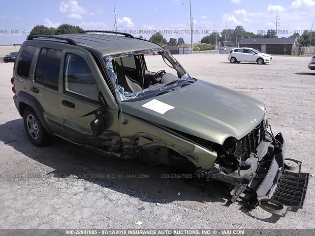 1J4GL48K63W679500 - 2003 JEEP LIBERTY SPORT/FREEDOM მწვანე ფოტო 1