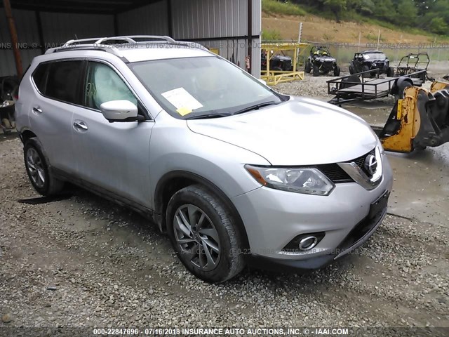 5N1AT2MV5FC804214 - 2015 NISSAN ROGUE S/SL/SV SILVER photo 1