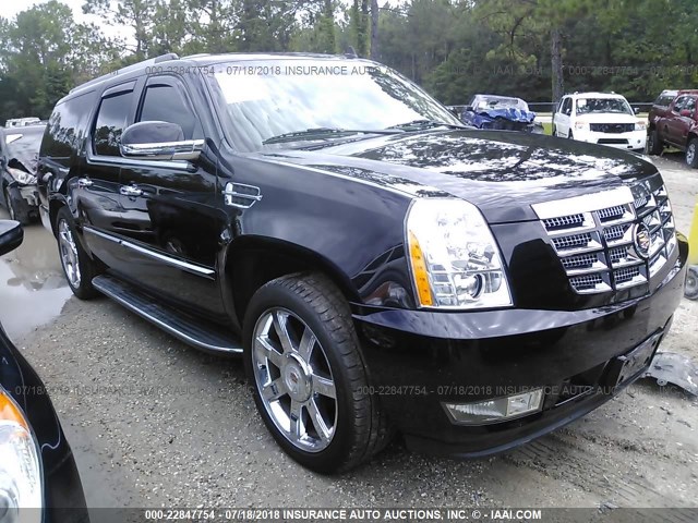 1GYS4HEFXER138201 - 2014 CADILLAC ESCALADE ESV LUXURY BLACK photo 1