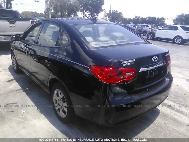 KMHDU4AD7AU175589 - 2010 HYUNDAI ELANTRA BLUE/GLS/SE BLACK photo 3