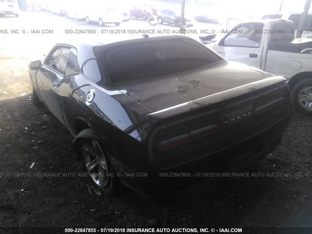 2C3CDZBT4HH582998 - 2017 DODGE CHALLENGER R/T BLACK photo 3