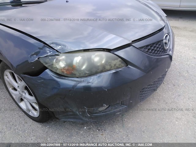 JM1BK32F791220989 - 2009 MAZDA 3 I GRAY photo 6