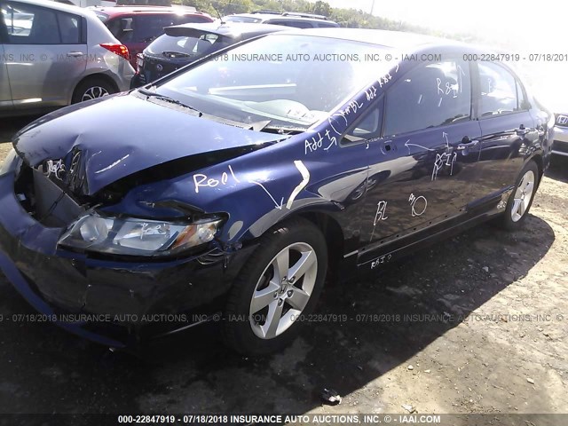 19XFA1F62BE006577 - 2011 HONDA CIVIC LX-S BLUE photo 2