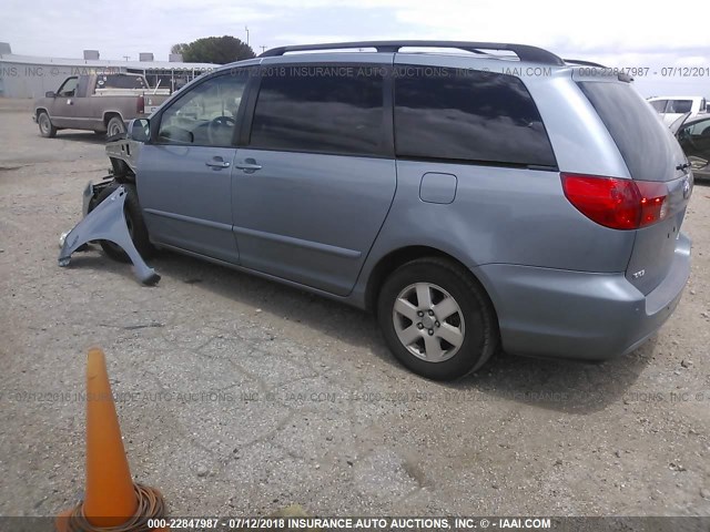 5TDYK4CC7AS295994 - 2010 TOYOTA SIENNA XLE/XLE LIMITED BLUE photo 3