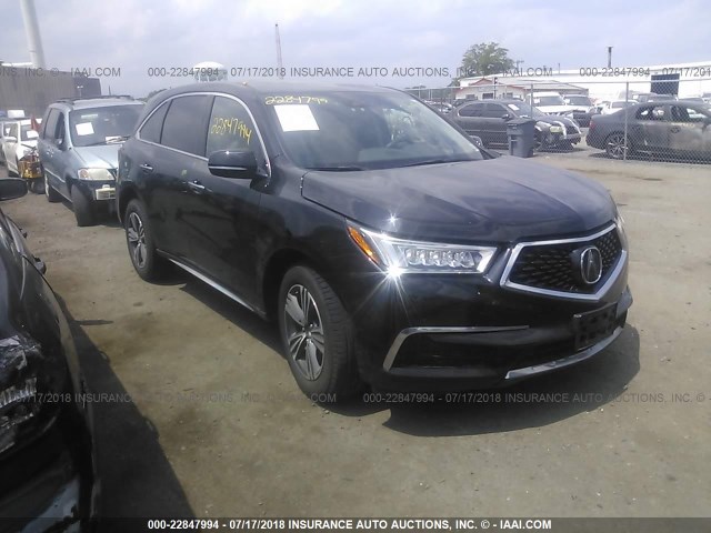 5FRYD4H31HB030567 - 2017 ACURA MDX BLACK photo 1