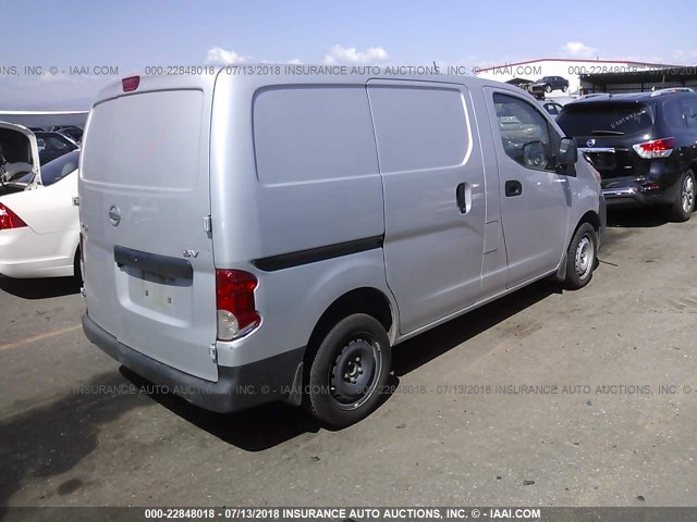 3N6CM0KN7GK701371 - 2016 NISSAN NV200 2.5S/2.5SV SILVER photo 4