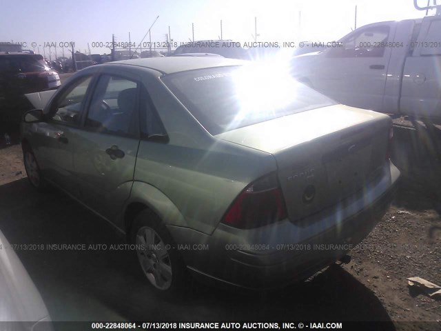 1FAHP34N07W357875 - 2007 FORD FOCUS ZX4/S/SE/SES 绿色 照片 3