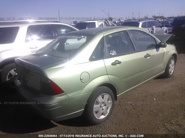 1FAHP34N07W357875 - 2007 FORD FOCUS ZX4/S/SE/SES GREEN photo 4