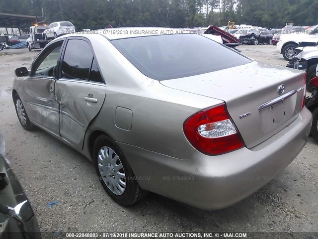 4T1BE32K04U876023 - 2004 TOYOTA CAMRY LE/XLE/SE 金色 照片 3