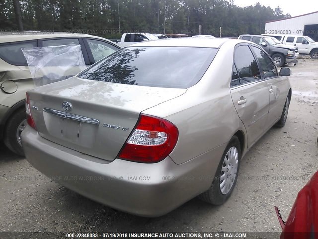4T1BE32K04U876023 - 2004 TOYOTA CAMRY LE/XLE/SE 金色 照片 4