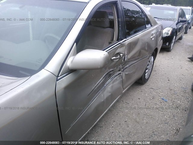 4T1BE32K04U876023 - 2004 TOYOTA CAMRY LE/XLE/SE 金色 照片 6
