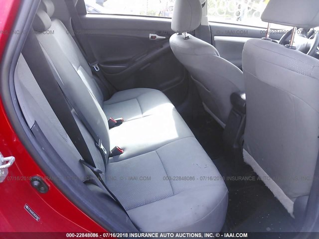 2T1KU40E59C024667 - 2009 TOYOTA COROLLA MATRIX  RED photo 8