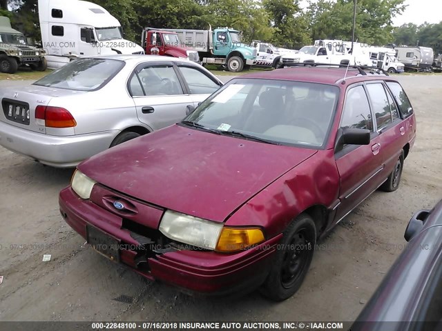 1FARP15J5RW247041 - 1994 FORD ESCORT LX/SPORT MAROON photo 2