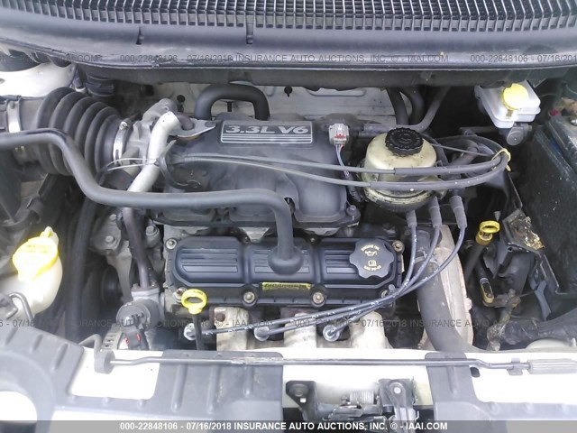 1D4GP25EX5B307426 - 2005 DODGE CARAVAN SE WHITE photo 10