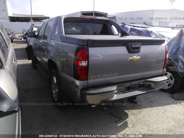 3GNEC12J57G299099 - 2007 CHEVROLET AVALANCHE C1500 GRAY photo 3