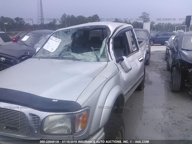 5TEHN72N24Z353092 - 2004 TOYOTA TACOMA DOUBLE CAB ნაცრისფერი ფოტო 6