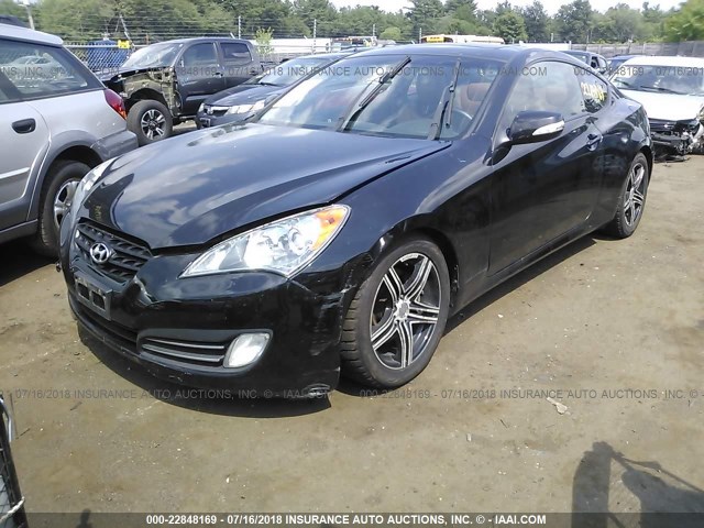 KMHHU6KH8AU040099 - 2010 HYUNDAI GENESIS COUPE 3.8L BLACK photo 2