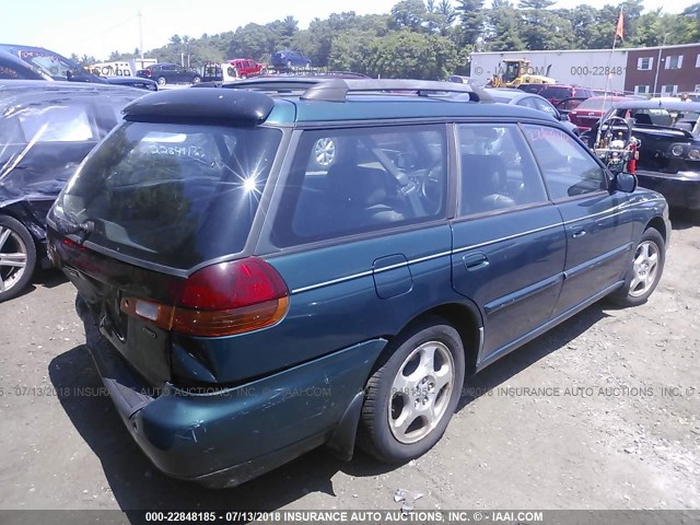 4S3BK4351X7307647 - 1999 SUBARU LEGACY L/30TH ANNIVERSARY L GREEN photo 4