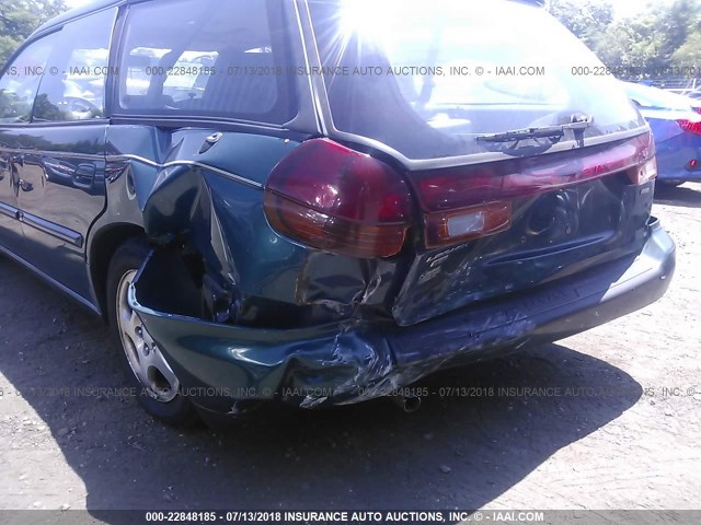 4S3BK4351X7307647 - 1999 SUBARU LEGACY L/30TH ANNIVERSARY L GREEN photo 6