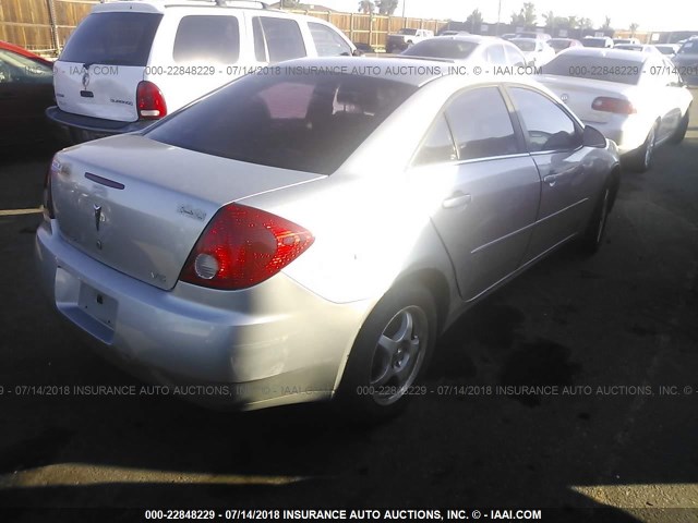 1G2ZG528454129477 - 2005 PONTIAC G6 SILVER photo 4