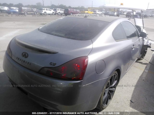 JNKCV64E68M121657 - 2008 INFINITI G37 JOURNEY/SPORT GRAY photo 4