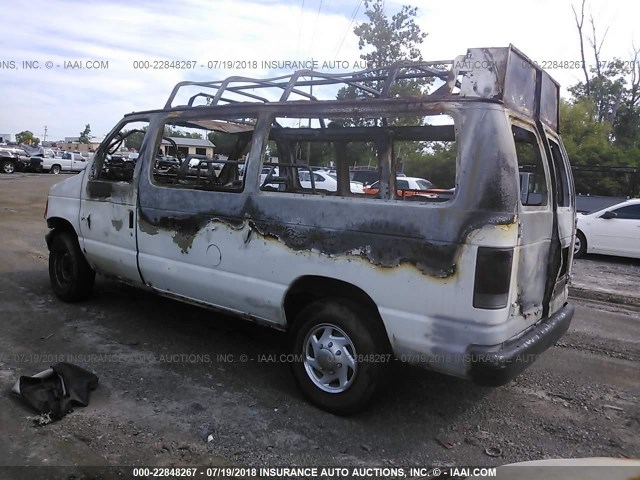 1FTNE24W84HB39317 - 2004 FORD ECONOLINE E250 VAN WHITE photo 3