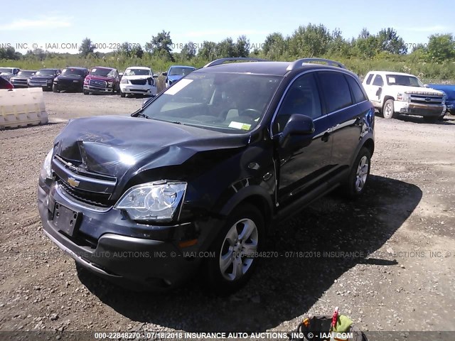 3GNAL2EK8ES622385 - 2014 CHEVROLET CAPTIVA LS BLACK photo 2