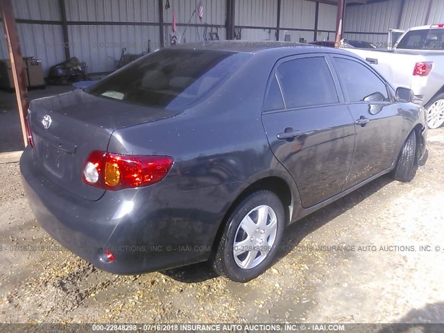 JTDBL40E09J004737 - 2009 TOYOTA COROLLA LE/XLE BLACK photo 4