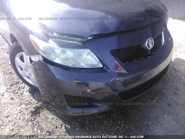 JTDBL40E09J004737 - 2009 TOYOTA COROLLA LE/XLE BLACK photo 6