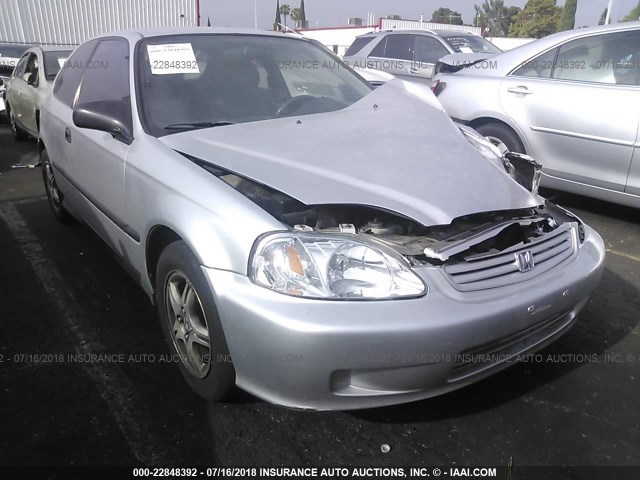 2HGEJ6440YH107982 - 2000 HONDA CIVIC DX SILVER photo 1