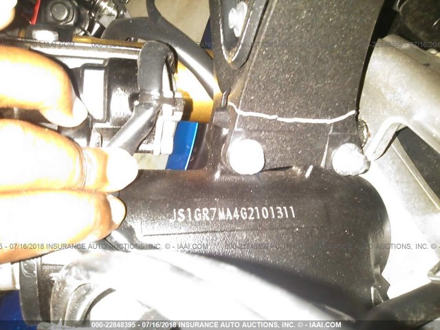 JS1GR7MA4G2101311 - 2016 SUZUKI GSX-R750 BLUE photo 10