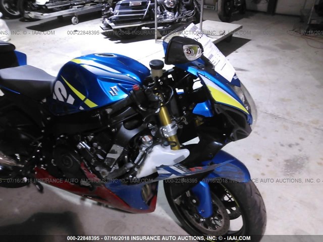 JS1GR7MA4G2101311 - 2016 SUZUKI GSX-R750 BLUE photo 5