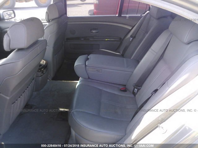 WBAGN63555DS58845 - 2005 BMW 745 LI GRAY photo 8