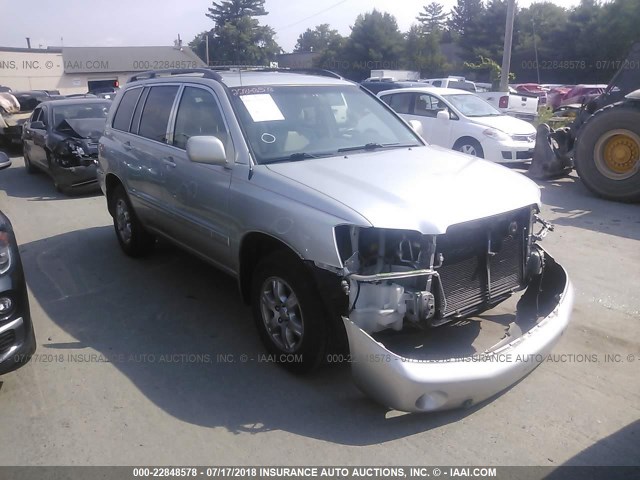 JTEHD21A060043820 - 2006 TOYOTA HIGHLANDER SILVER photo 1