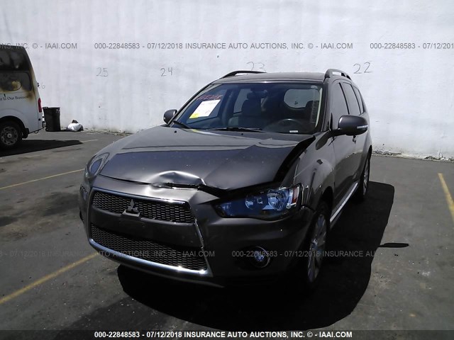 JA4AS3AW9BU014391 - 2011 MITSUBISHI OUTLANDER SE GRAY photo 6